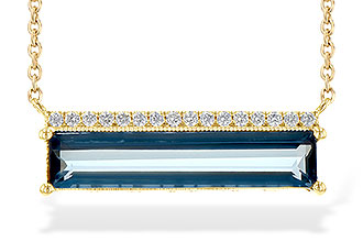 G235-97232: NECK 2.70 LONDON BLUE TOPAZ 2.80 TGW