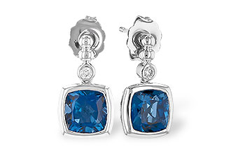 G318-64468: EARR 1.78 LONDON BLUE TOPAZ 1.82 TGW