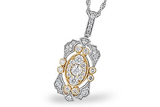 G318-69950: NECKLACE .50 TW