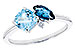 G319-57223: LDS RG 1.49 TW BLUE TOPAZ 1.52 TGW