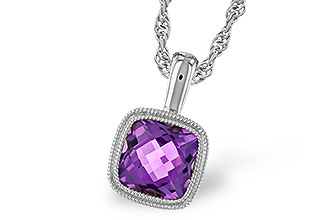 G319-61732: NECKLACE .82 AMETHYST
