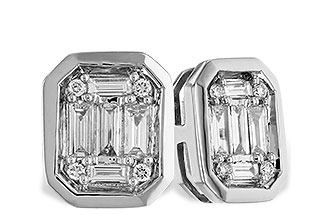 G319-61786: EARRINGS .24 BAG .28 TW