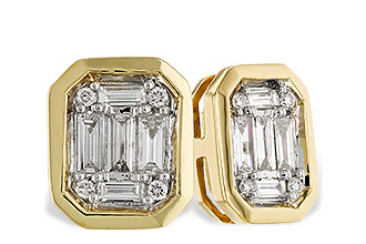 G319-61786: EARRINGS .24 BAG .28 TW