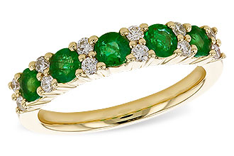 G319-62704: LDS WED RG .70 EMERALD .94 TGW