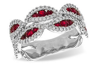 G319-63623: LDS WED RG .70 TW RUBY 1.11 TGW