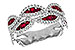 G319-63623: LDS WED RG .70 TW RUBY 1.11 TGW