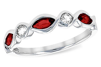 G320-47223: LDS RG .52 TW GARNET .64 TGW