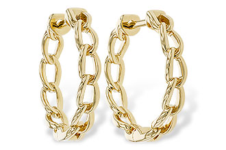 G320-47232: GOLD EARRINGS (18MM)