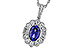 G320-47241: NECKLACE .80 TANZANITE 1.15 TGW (7x5MM OV)
