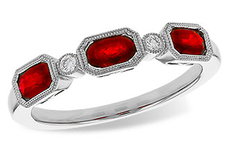 G320-48132: LDS WED RG .72 RUBY .77 TGW (4x3MM RUBY)