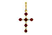 G320-48150: PENDANT .34 TW RUBY .42 TGW