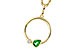 G320-48159: NECKLACE .20 EMERALD .22 TGW