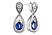 G320-49041: EARRINGS .42 SAPPHIRE .54 TGW (4x3 SAPP)