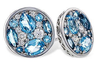 G320-49941: EARRINGS 1.02 TW BLUE TOPAZ 1.18 TGW