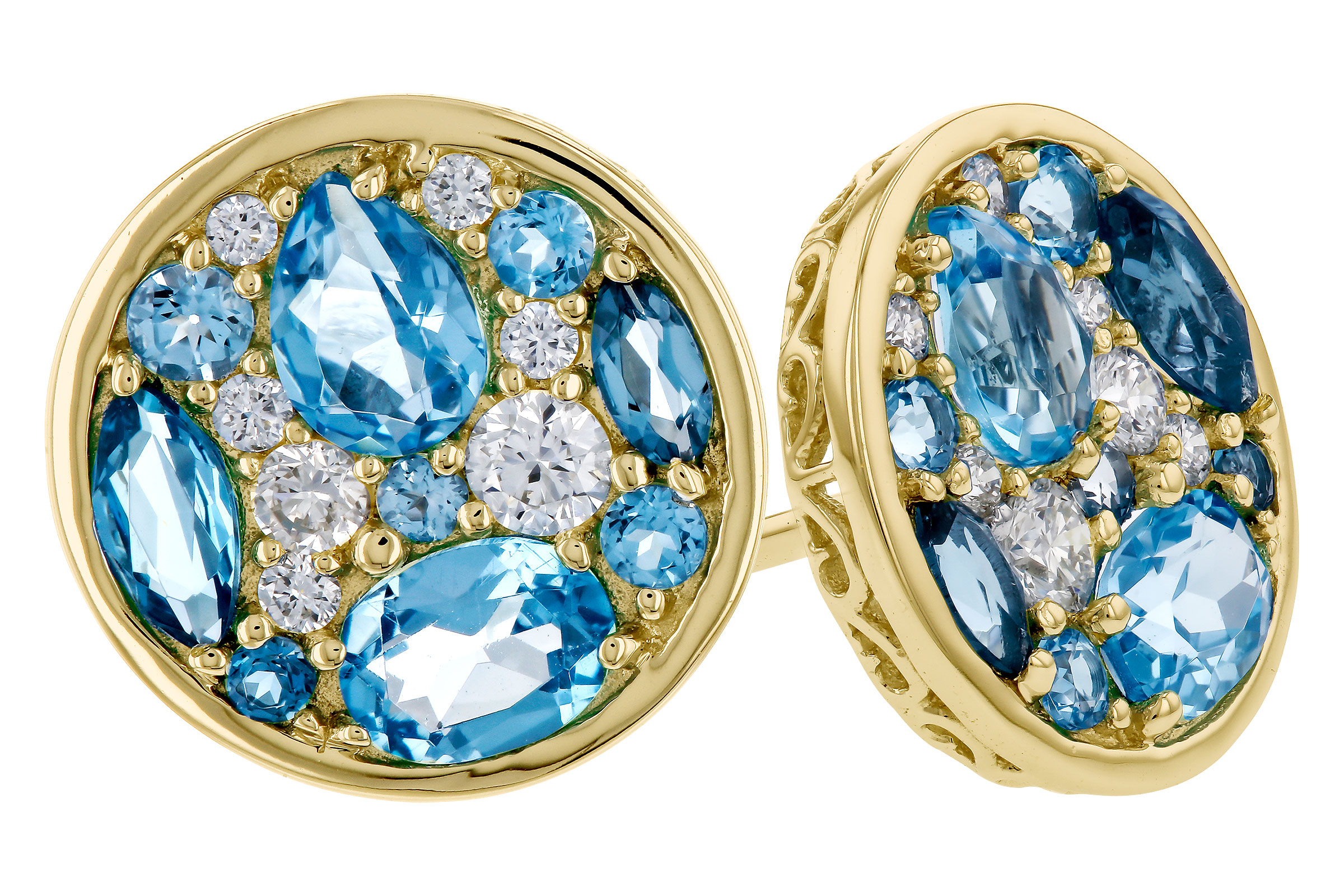 G320-49941: EARRINGS 1.02 TW BLUE TOPAZ 1.18 TGW