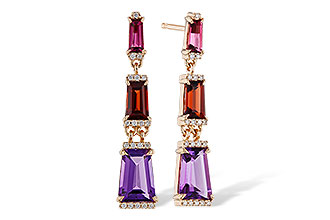 G320-49977: EARRINGS 1.98 SEMI-PREC (PT,GT,AMY) 2.05 TGW