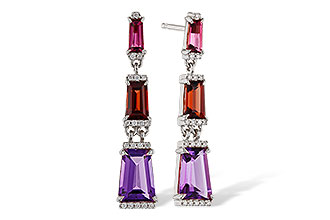 G320-49977: EARRINGS 1.98 SEMI-PREC (PT,GT,AMY) 2.05 TGW