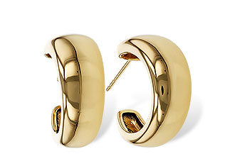 G320-53568: GOLD EARRINGS (16MM)