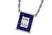 G320-53595: NECKLACE .84 SAPPHIRE TW 1.02 TGW