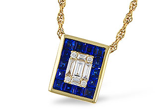 G320-53595: NECKLACE .84 SAPPHIRE TW 1.02 TGW