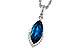 G320-53632: NECK 2.14 LONDON BLUE TOPAZ 2.20 TGW (12x6MM MQ)