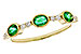 G320-54459: LDS WEDDING RG .46 TW EMERALD .58 TGW