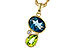 G320-54495: NECKLACE 2.43 SEMI-PREC (PER,LBT) 2.45 TGW
