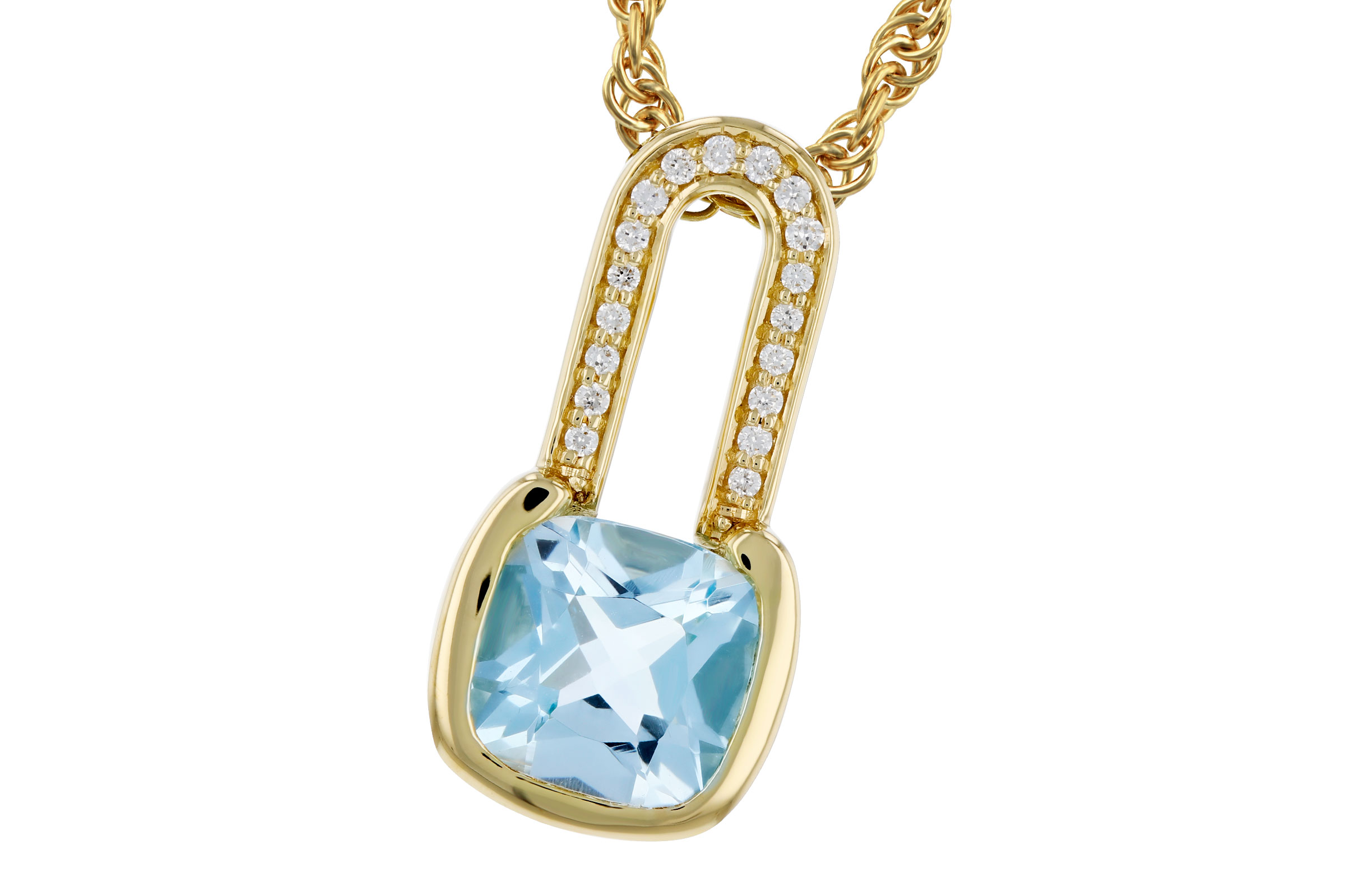 G321-39923: NECKLACE .91 SKY BLUE TOPAZ .95 TGW (6MM BT)