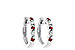 H046-85386: EARRINGS .17 RUBY .26 TGW