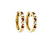 H046-85386: EARRINGS .17 RUBY .26 TGW