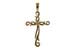 H052-31768: CROSS PENDANT .01 BR