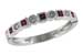 H142-34541: LDS WED RG .18 RUBY .30 TGW