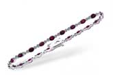 H229-63568: BRACELET 4.08 RUBY 4.55 TGW