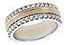 H231-37186: LDS WED RG W/Y/W .68 TW