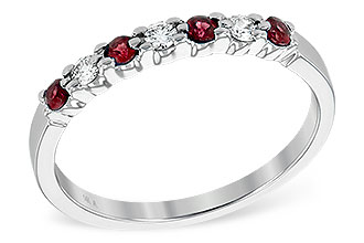 H231-44495: LDS WED RG .18 RUBY .28 TGW