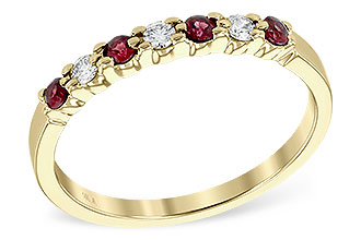H231-44495: LDS WED RG .18 RUBY .28 TGW