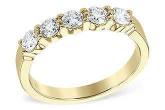 H232-35404: LDS DIA WED RG .75 TW (5 STONES)