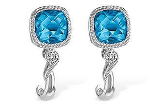 H233-25450: EARR 2.10 BLUE TOPAZ 2.14 TGW