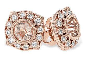 H234-13568: EARR .75 MORGANITE .98 TGW