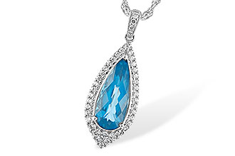 H235-03568: NECK 2.40 BLUE TOPAZ 2.65 TGW