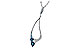 H235-07195: NECK .83 BLUE TOPAZ 1.00 TGW