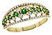H235-91777: LDS RG .35 GREEN GARNET .67 TGW