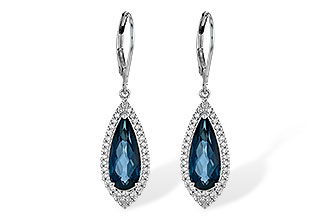 H235-92641: EARR 5.05 LONDON BLUE TOPAZ 5.42 TGW