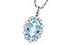 H235-97213: NECKLACE 2.40 AQUA 2.57 TGW (12x8MM AQ)