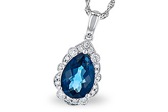 H318-70895: NECK 2.25 LONDON BLUE TOPAZ 2.40 TGW (10x7 PS)