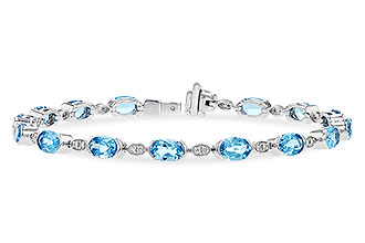 H319-55368: BRACELET 7.80 SWISS BLUE TOPAZ 7.96 TGW