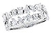H319-58141: LDS DIA WED RG 1.38 TW FANCY CUT DIAS