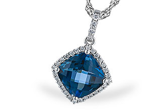 H319-59041: NECK 1.09 LONDON BLUE TOPAZ 1.20 TGW