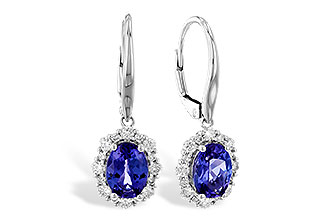 H319-59913: EARR 1.28 TW TANZANITE 1.72 TGW (7x5 OVAL)