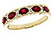H319-60859: LDS WED RG .88 TW RUBY 1.00 TGW (4x3MM RUBY)